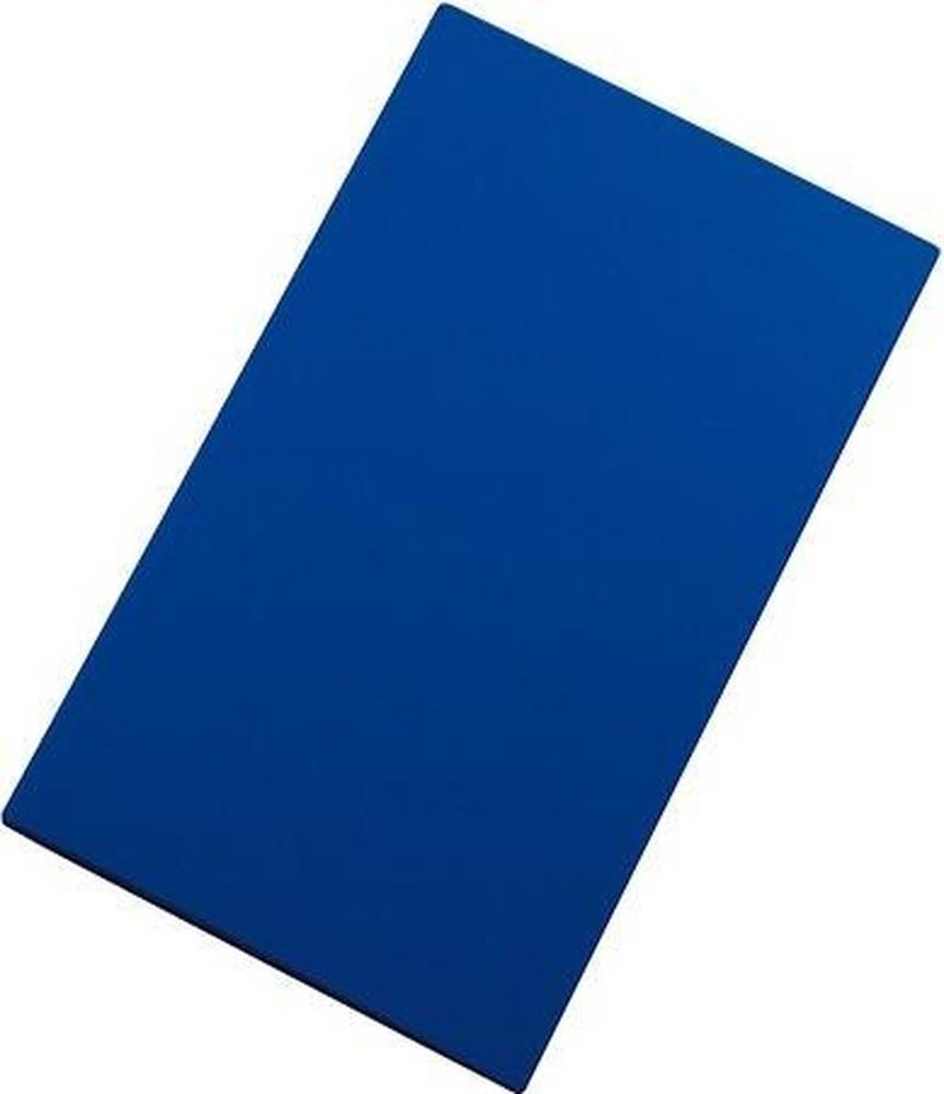 Snijplaat HDPE blauw glad 2-zijdig 50x30cm