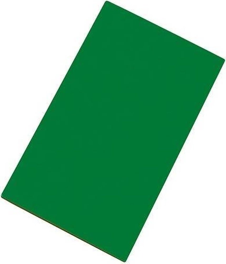 Snijplaat HDPE groen glad 2-zijdig 50x30cm Snijplaat HDPE groen glad 2-zijdig 50x30cm