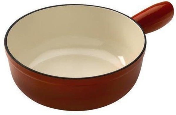 Kuhn Rikon Geëmailleerd gietijzeren fonduepan (caquelon) 20cm 1,7L rood Kuhn Rikon Geëmailleerd gietijzeren fonduepan (caquelon) 20cm 1,7L rood