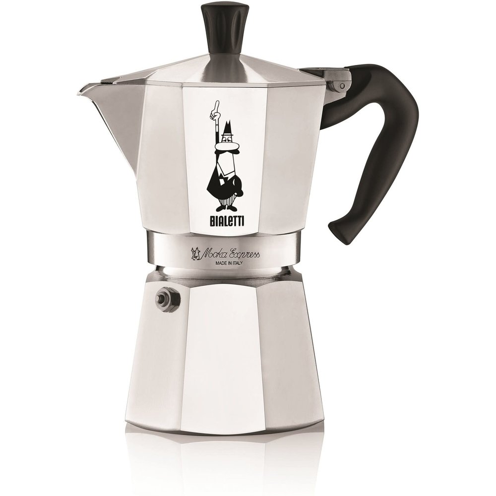 Bialetti 6-cup Moka Express aluminum coffee maker