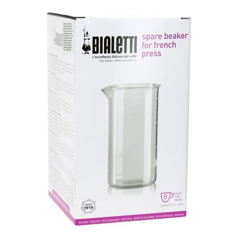Bialetti Spare glass for 1L Preziosa French press Bialetti Spare glass for 1L Preziosa French press