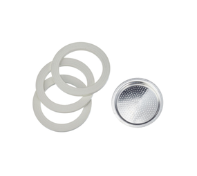 Bialetti Ringen + filter 3-kops/4-kops aluminium Bialetti Ringen + filter 3-kops/4-kops aluminium