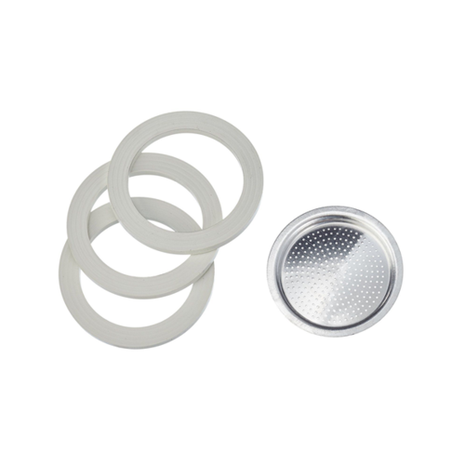 Bialetti Spare rings for 3-cup/4-cup Moka Express, Dama, Fiammetta, Break, Moka Melody (Sport), Alpina & Moka Timer. Bialetti Spare rings for 3-cup/4-cup Moka Express, Dama, Fiammetta, Break, Moka Melody (Sport), Alpina & Moka Timer.