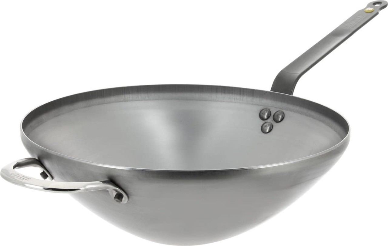 DeBuyer Carbon steel flat bottom wok 32cm DeBuyer Carbon steel flat bottom wok 32cm