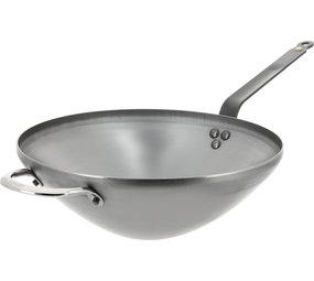 DeBuyer Carbon steel flat wok 32cm DeBuyer Carbon steel flat wok 32cm