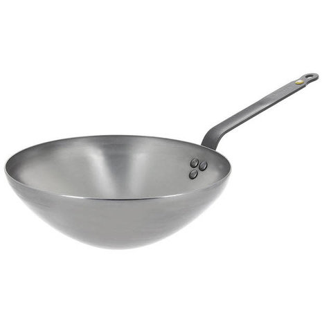 DeBuyer Carbon steel flat bottom wok 24cm DeBuyer Carbon steel flat bottom wok 24cm