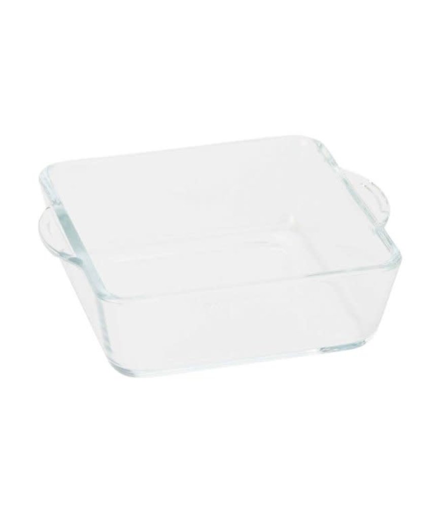 Vierkant glazen ovenschaaltje 0,44L 15x13x4,5cm Vierkant glazen ovenschaaltje 0,44L 15x13x4,5cm