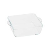 Vierkant glazen ovenschaaltje 0,44L 15x13x4,5cm