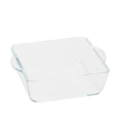 Vierkant glazen ovenschaaltje 0,44L 15x13x4,5cm Vierkant glazen ovenschaaltje 0,44L 15x13x4,5cm
