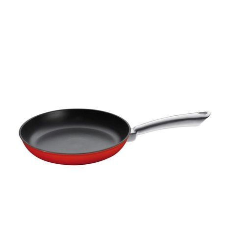 Küchenprofi Geëmailleerd gietijzeren koekenpan met rvs steel 20cm rood Küchenprofi Geëmailleerd gietijzeren koekenpan met rvs steel 20cm rood