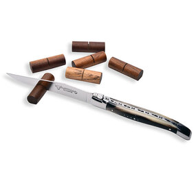 Laguiole en Aubrac Messenleggers acacia 6 stuks Laguiole en Aubrac Messenleggers acacia 6 stuks