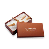 Laguiole en Aubrac Messenlegger set van 6, hoorn Laguiole en Aubrac Messenlegger set van 6, hoorn