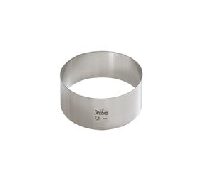 Decora Rvs taartring, 7 cm, 4.5 cm hoog