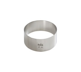 Decora Stainless steel cake ring, 7 cm, 4.5 cm high