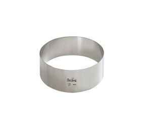 Decora Rvs taartring, 9 cm, 4.5 cm hoog
