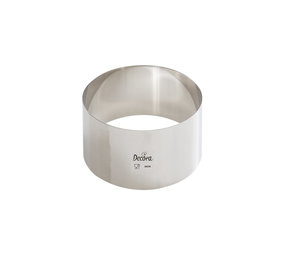 Decora Stainless steel cake ring, 8 cm, 6 cm high