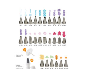 Decora 29-piece piping nozzle set