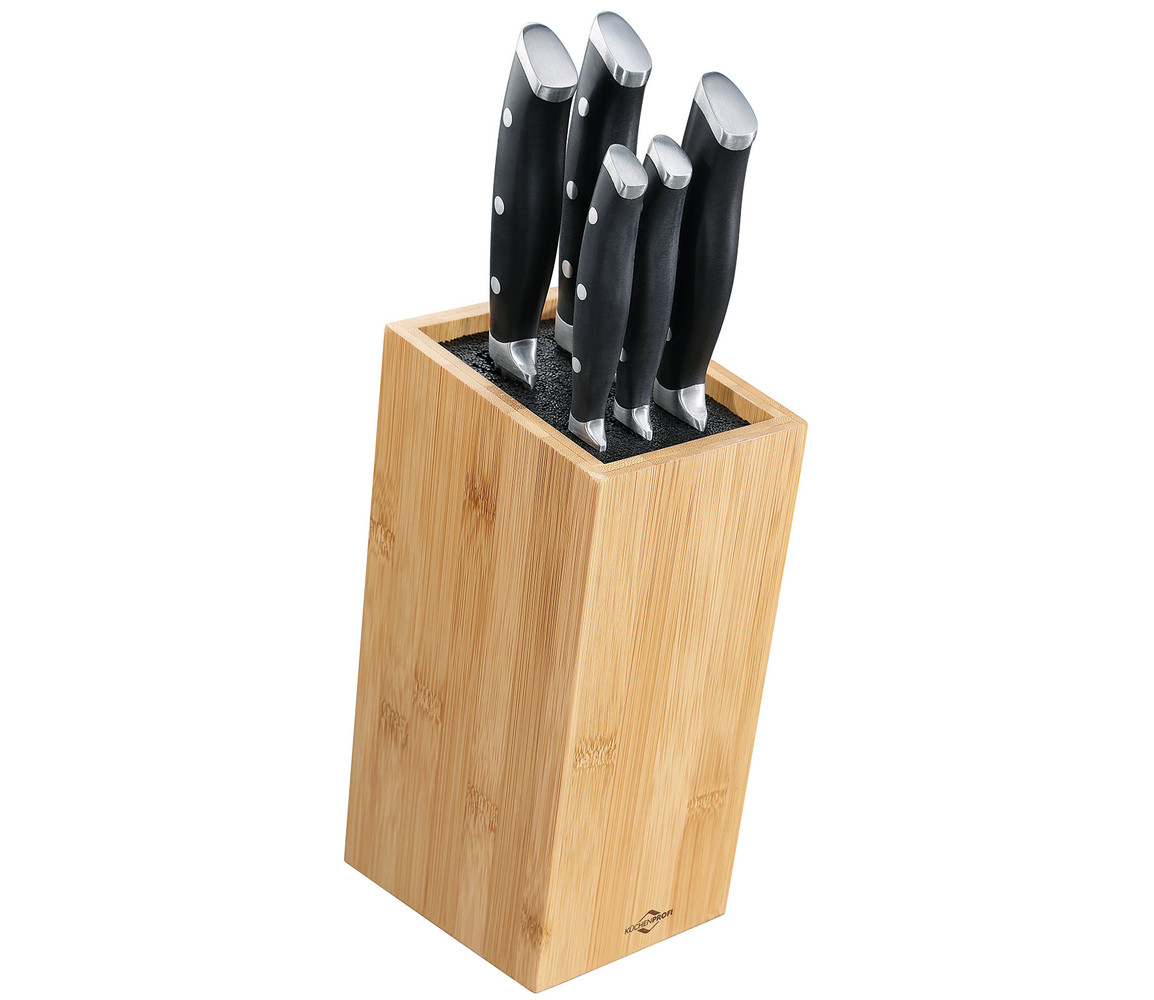 Küchenprofi 5 kitchen knives in bamboo knife block Küchenprofi 5 kitchen knives in bamboo knife block