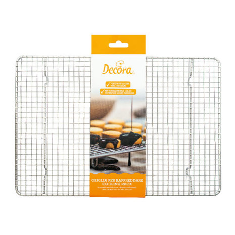 Decora Non-stick fine-mesh rectangular cooling and glazing rack, 38 x 26 cm Decora Non-stick fine-mesh rectangular cooling and glazing rack, 38 x 26 cm