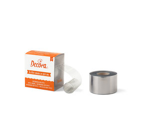 Decora PVC strookrol voor chocolade (voedselveilig), 6 cm x 50 m