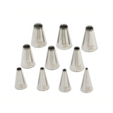Decora 10 piping nozzles French star 4-18mm Decora 10 piping nozzles French star 4-18mm