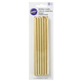 Decora 12 tall cake candles gold Decora 12 tall cake candles gold