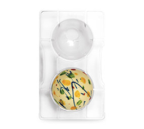 Decora Chocoladevorm polycarbonaat grote halve bol 7,5cm Decora Chocoladevorm polycarbonaat grote halve bol 7,5cm