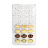 Decora Polycarbonate chocolate mold, small eggs, 24 cavities