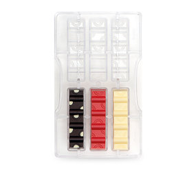 Decora Polycarbonate chocolate mold, circle bar, 6 cavities