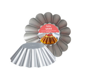 Decora Non-stick steel baba and pudding mold, large, 24 cm Decora Non-stick steel baba and pudding mold, large, 24 cm