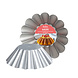 Decora High-quality non-stick steel baba and pudding mold, large, 24 cm Decora High-quality non-stick steel baba and pudding mold, large, 24 cm