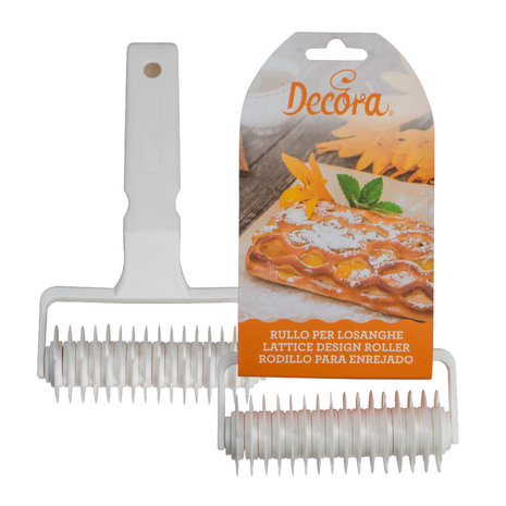 Decora Kunststof ruitpatroonrol voor ruitvormige uitsnedes, 10 cm Decora Kunststof ruitpatroonrol voor ruitvormige uitsnedes, 10 cm