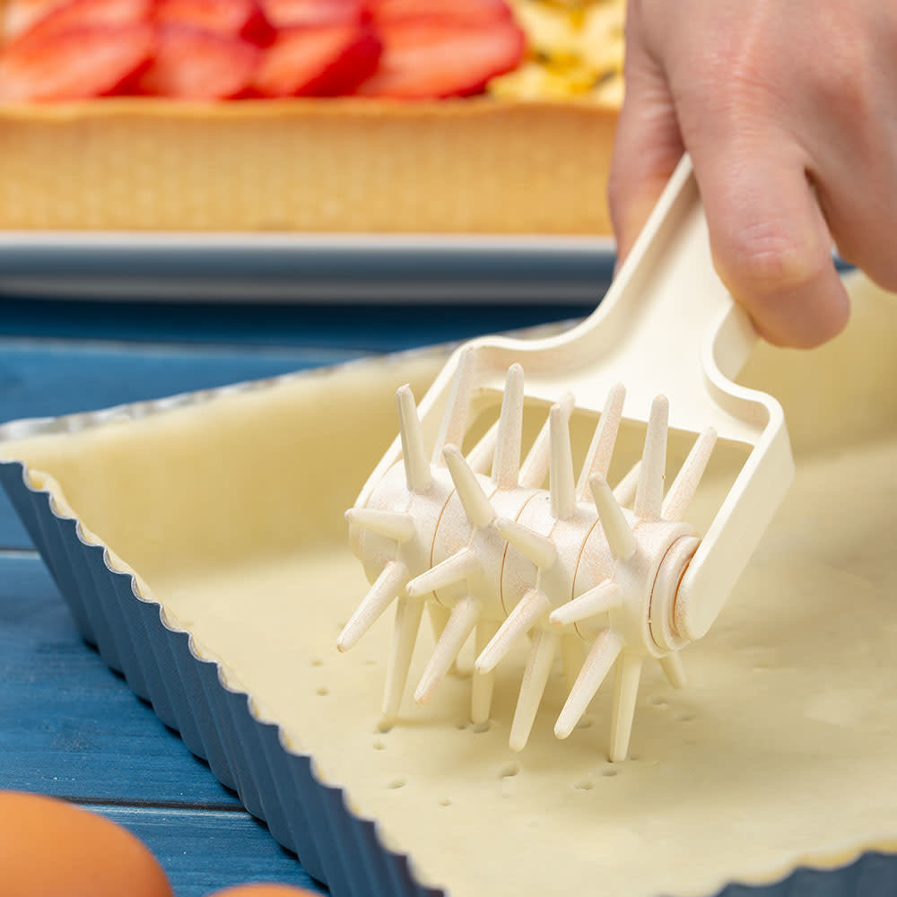 Decora Kunststof mini prikrol voor bladerdeeg en zanddeeg, 6 cm