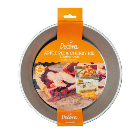 Decora Non-stick steel pie pan with sloped sides for apple and cherry pie, 24 cm Decora Non-stick steel pie pan with sloped sides for apple and cherry pie, 24 cm