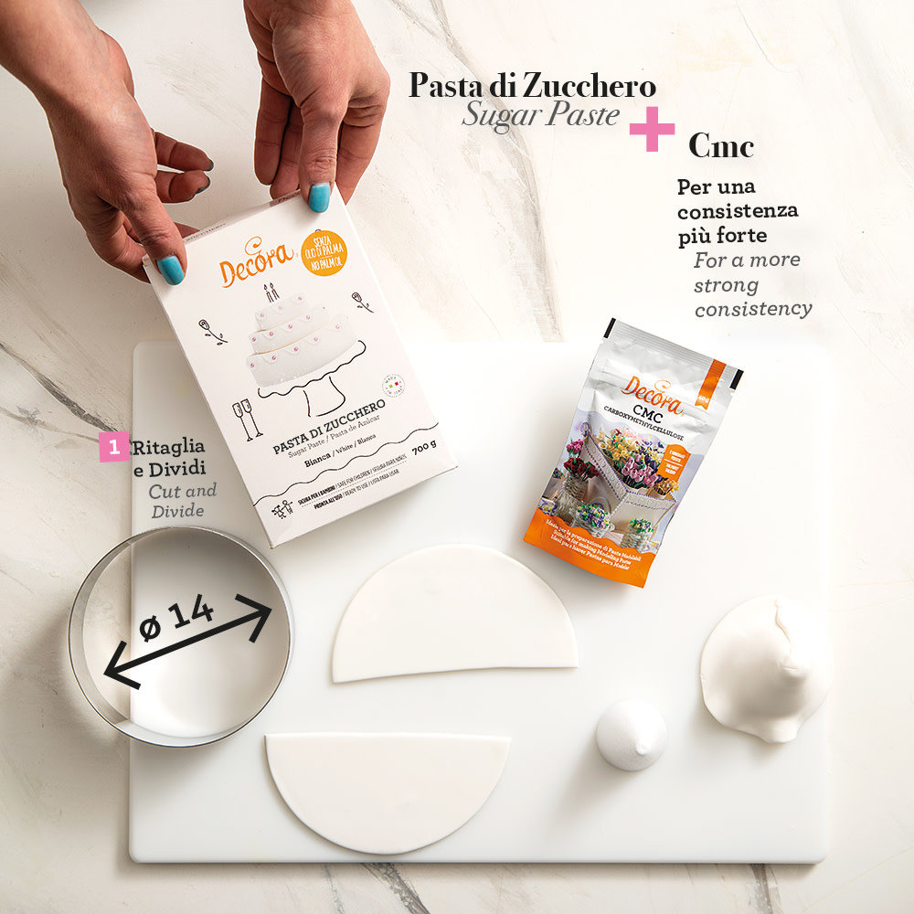 Decora CMC carboxymethylcellulose poeder (E466) voor suikerpasta en eetbare lijm, 40 g