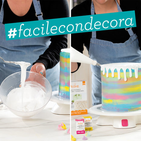 Decora Extra-white royal icing powder mix for piping and covering, 400 g