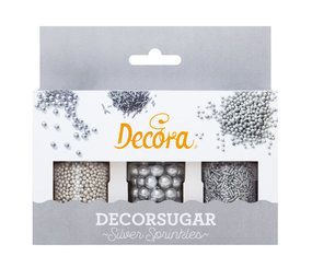 Decora Sprinkle set silver 85g Decora Sprinkle set silver 85g