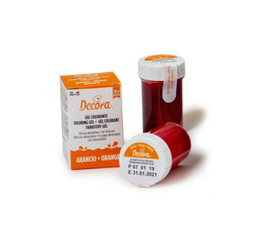 Decora Intense gel voedingskleurstof, Oranje, 28 g