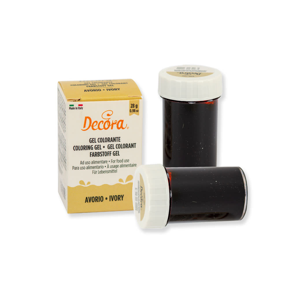 Decora Food coloring gel 28g ivory