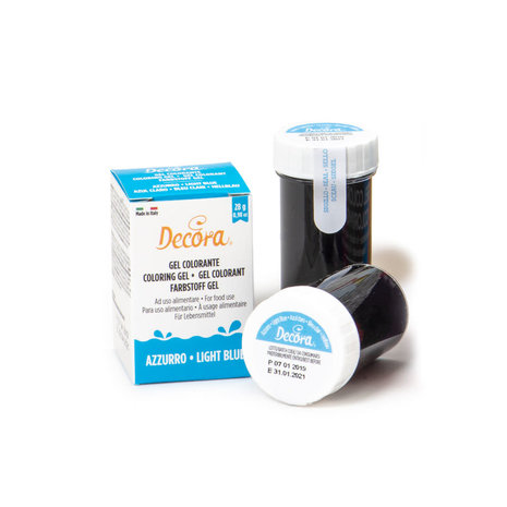 Decora Intense light blue gel food color for batters, creams and fondant, 28 g Decora Intense light blue gel food color for batters, creams and fondant, 28 g