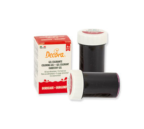 Decora Kleurstof gel bordeaux 28g