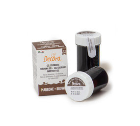 Decora Kleurstof gel bruin 28g