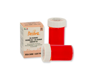 Decora Kleurstof gel lichtroze 28g Decora Kleurstof gel lichtroze 28g