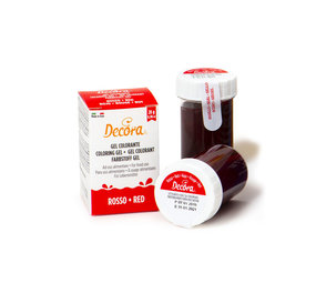 Decora Kleurstof gel rood 28g Decora Kleurstof gel rood 28g