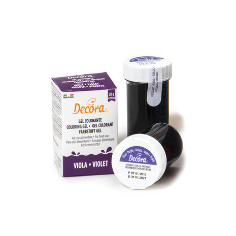 Decora Intense purple gel food color for batters, creams and fondant, 28 g Decora Intense purple gel food color for batters, creams and fondant, 28 g