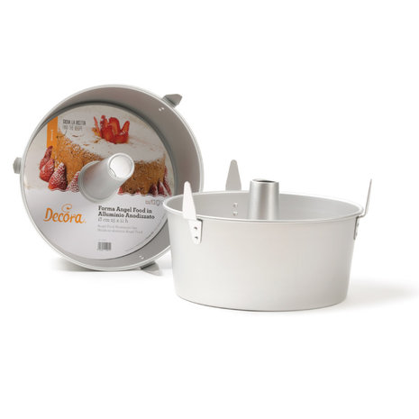 Decora Anodized aluminum angel food cake pan with cooling feet, ⌀ 25 x 11 cm Decora Anodized aluminum angel food cake pan with cooling feet, ⌀ 25 x 11 cm