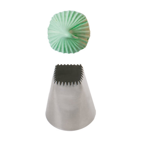 Decora Stainless steel meringue piping nozzle with 32 teeth