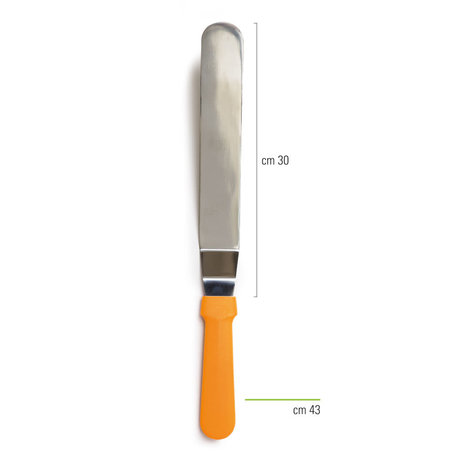 Decora Stainless steel offset spatula for cakes and spreading, 43 cm