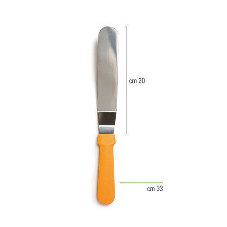 Decora Stainless steel offset spatula for cakes and spreading, 33 cm