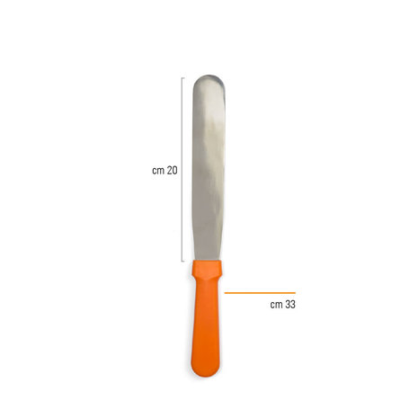 Decora Recht roestvast stalen plat palet voor smeren, 33 cm